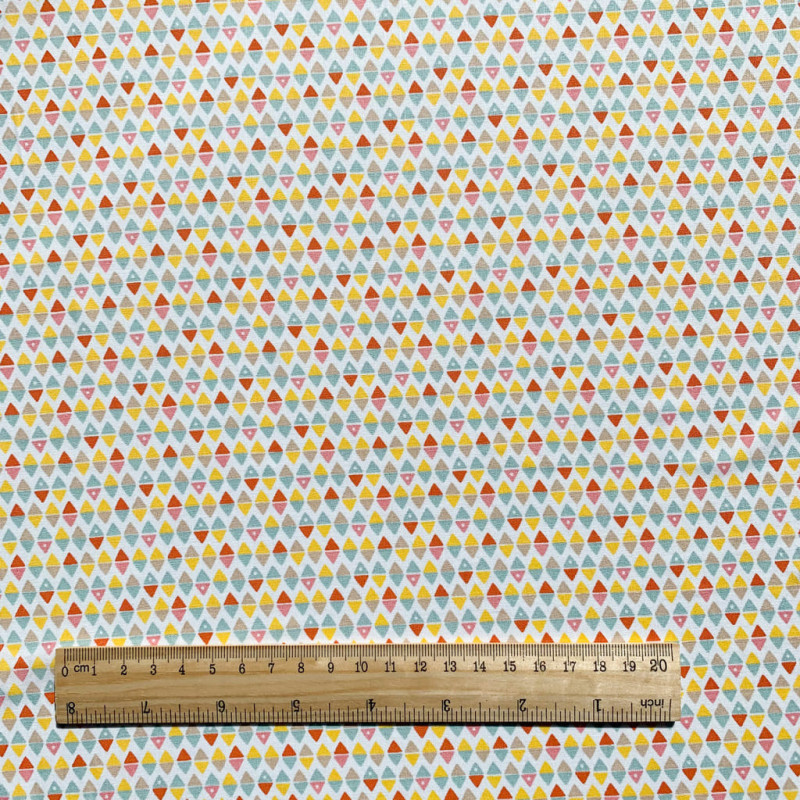 Algodón estampado ARLYMINI Blanco / Tutti Frutti